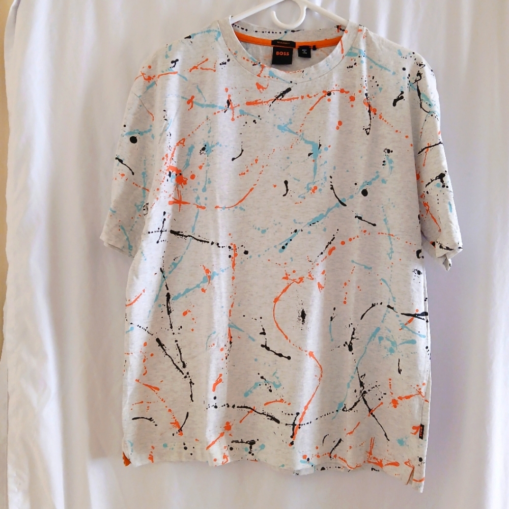 Hugo Boss Paint Splatter T-shirt Size L